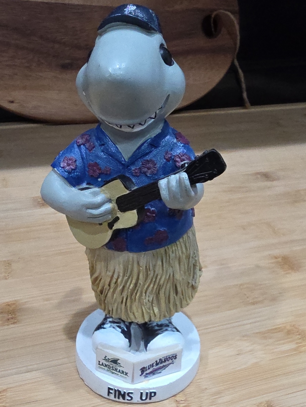 LandShark Blue Shark Hula Musician Figurine - Blue. Uncommon